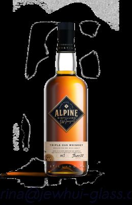 Купить 750ml Apline Whiskey  Glass Bottle -Customization, Super Flint Glass Bottle, American Rum online manufacture