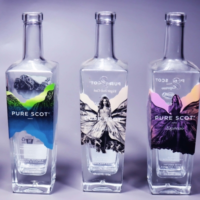 Хорошая цена бутылки ликера 750ml с Debossed выбили помечать буквами логотип онлайн