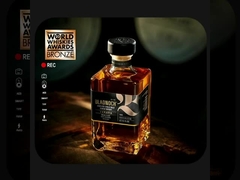 Бутылка бесцветного стекла OEM с полностью красным цветом с украшением печатания экрана